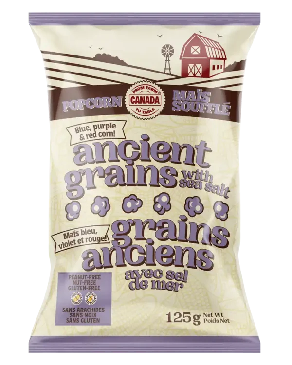 Case of 12 - Ancient Grain w/ Sea Salt - Family Size 125g