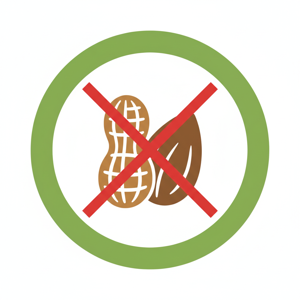 peanut-free, nut-free, don't mention certified